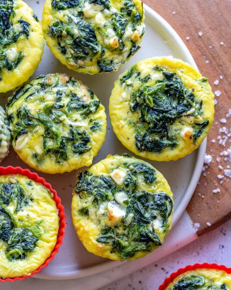 Spinach Feta Egg Bites – My Chef Eats